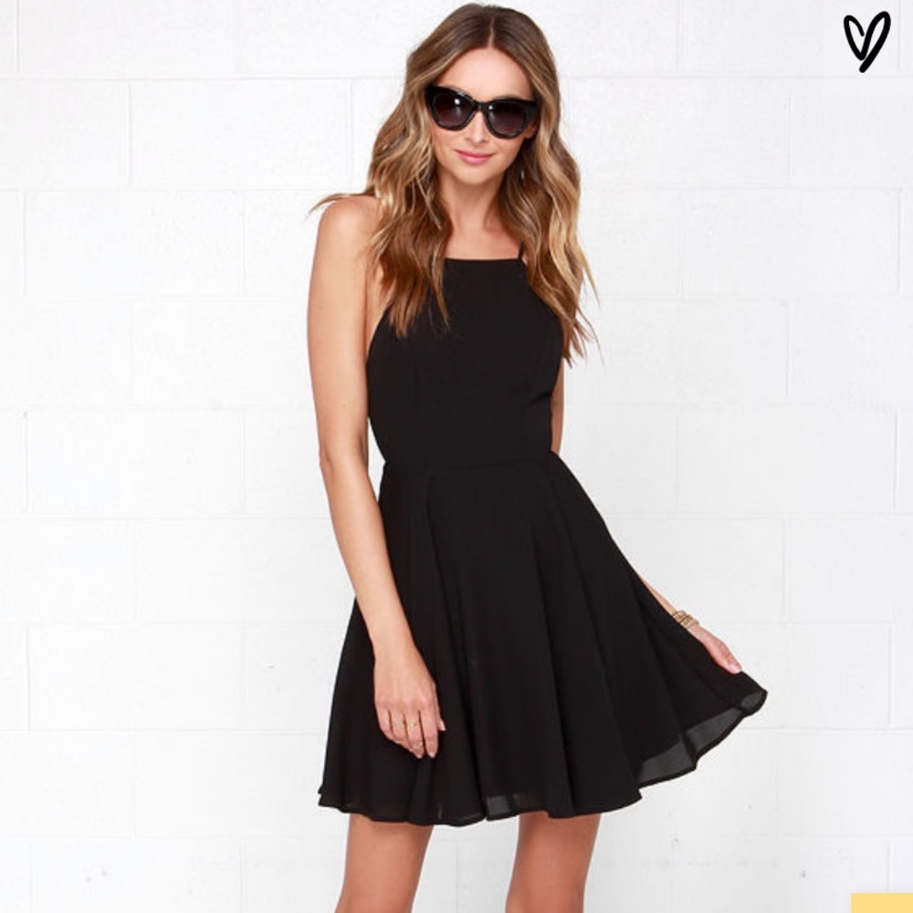 Lulus Strappy Black Dress